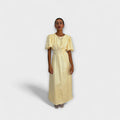 Josephine - Buttergelbes Maxikleid mit luftigem Design