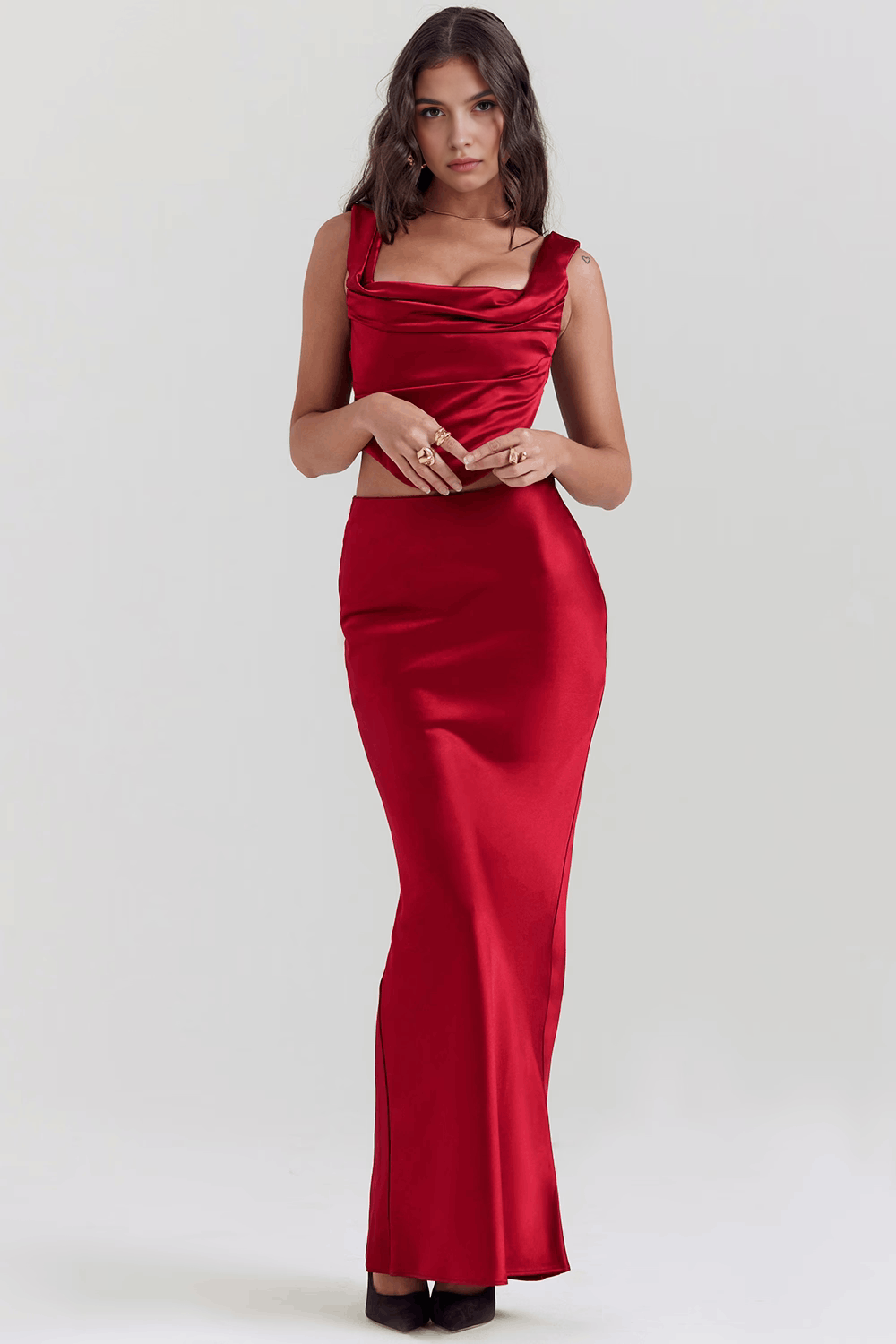Kristýna - Figurbetontes Kleid mit Schlitz