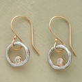 Ohrringe Damen Ohrstecker Zirkonia Gold Silber Vintage-Stil