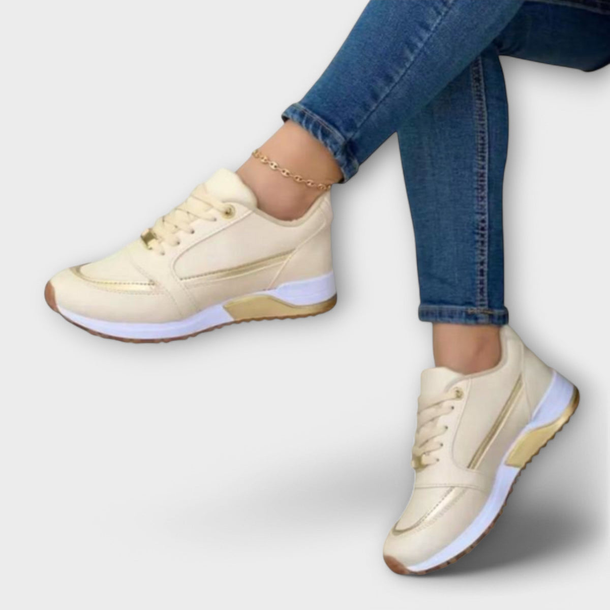 Sneaker Damen Orthopädisch Leicht Atmungsaktiv Schwarz Blau Weiss Beige