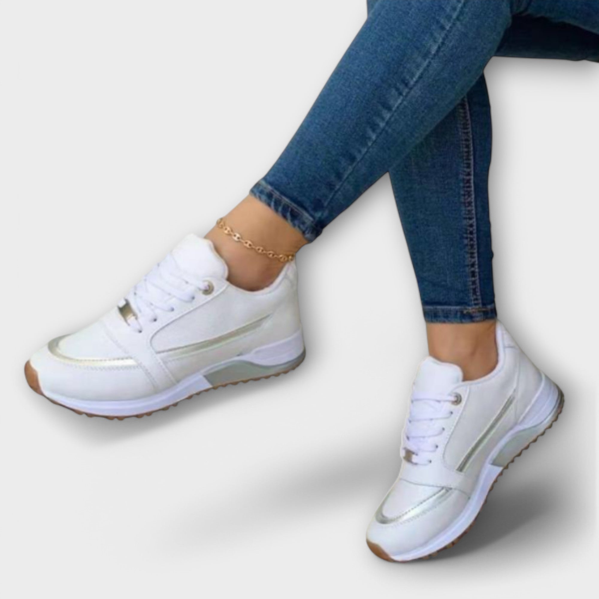 Sneaker Damen Orthopädisch Leicht Atmungsaktiv Schwarz Blau Weiss Beige