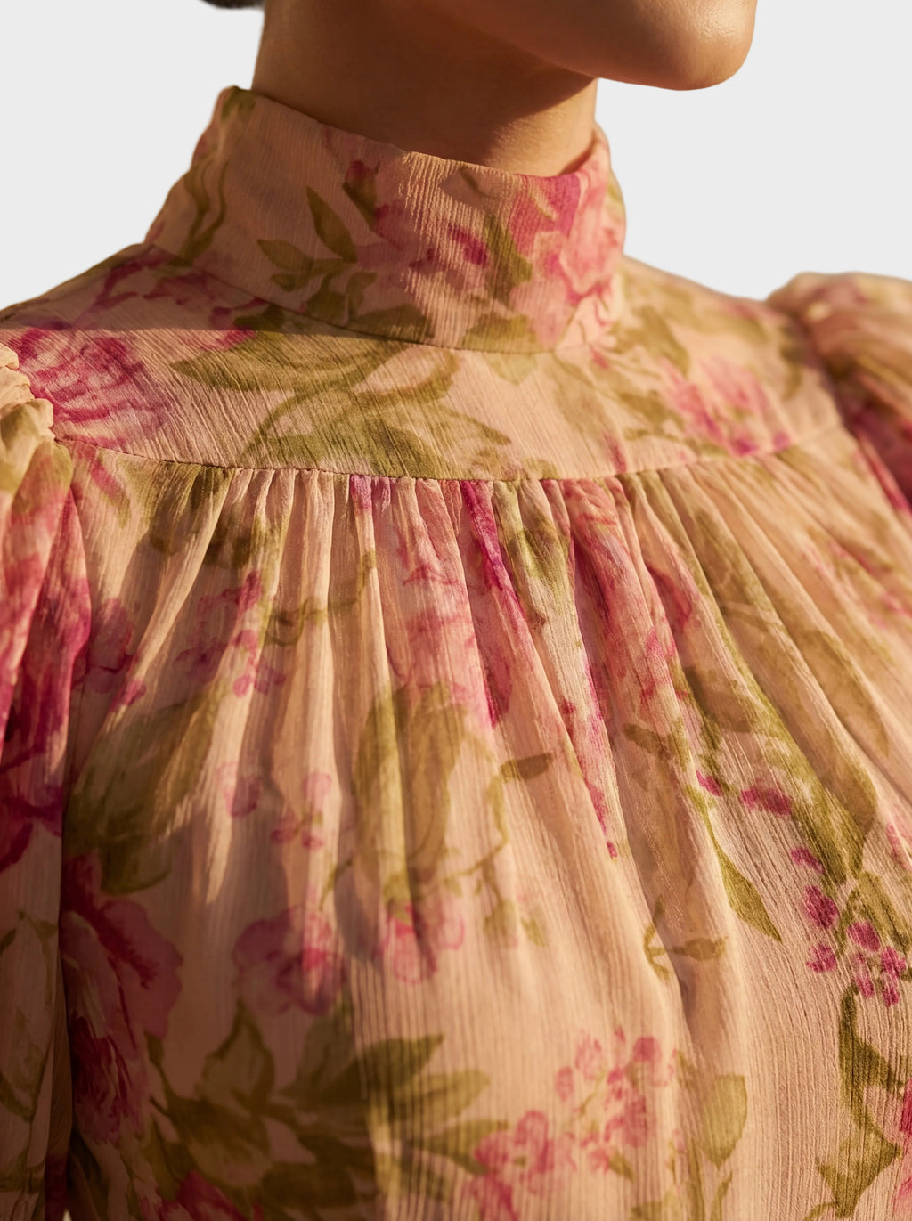 Rosario - Chiffonkleid mit Blumendruck