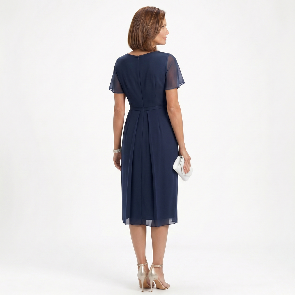 Helena - Drapiertes Kleid mit Volants
