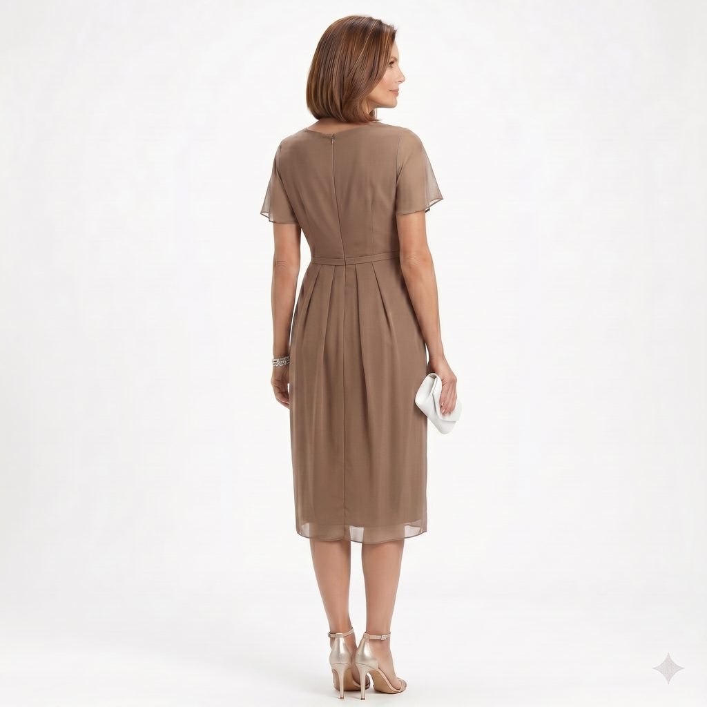 Helena - Drapiertes Kleid mit Volants