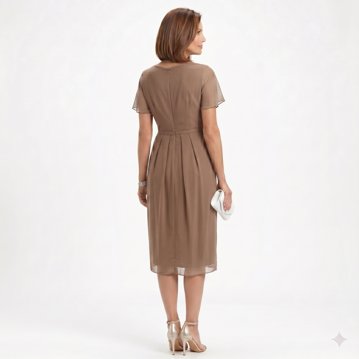 Helena - Drapiertes Kleid mit Volants