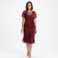 Helena - Drapiertes Kleid mit Volants