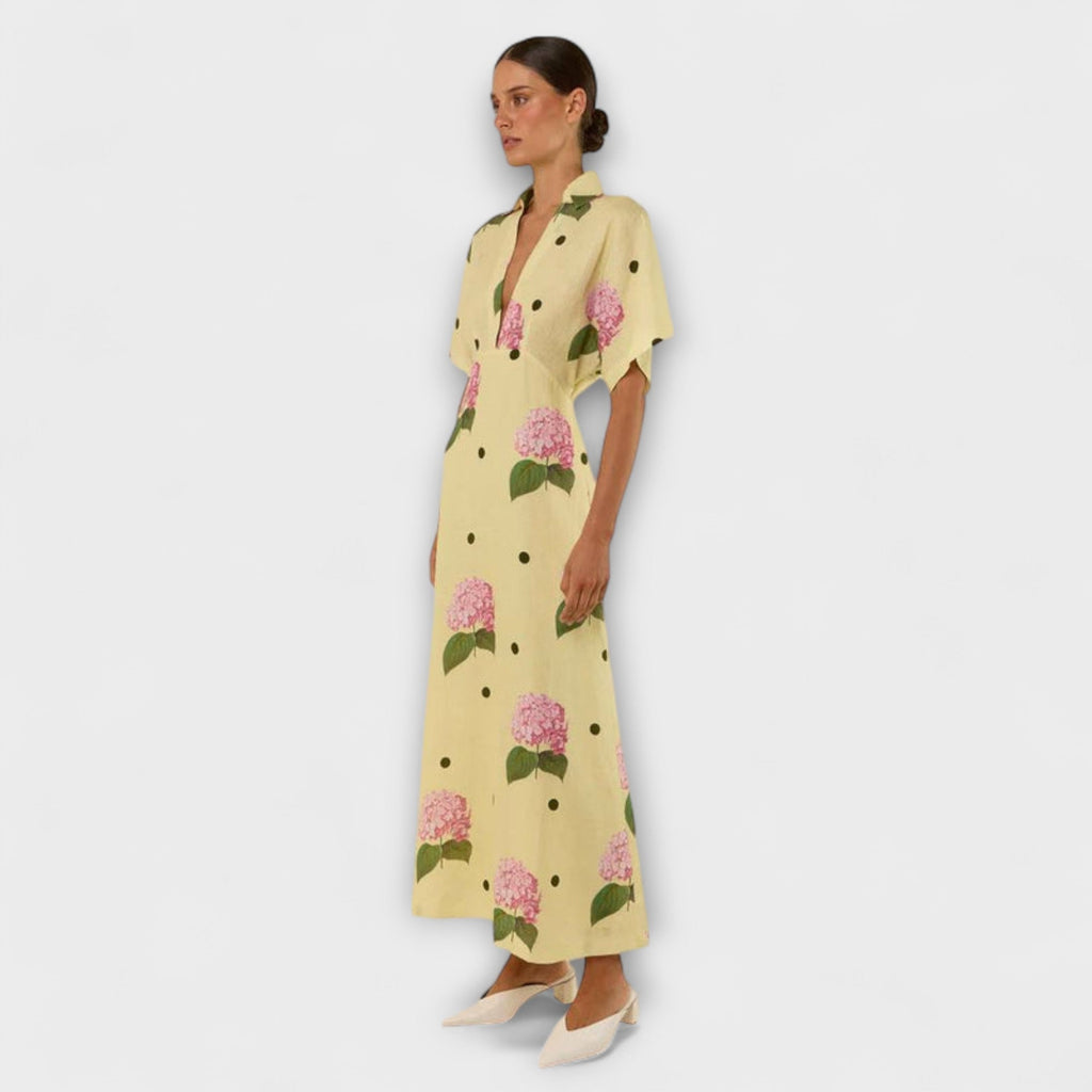 Kayla - Langes Fliessendes Kleid