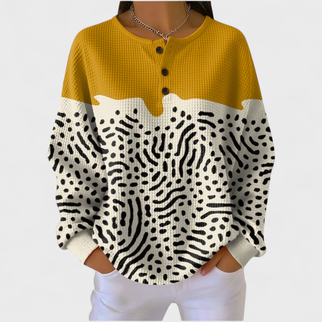 Sweatshirt Damen mehrfarbig besonders weich lockere Passform – Liv