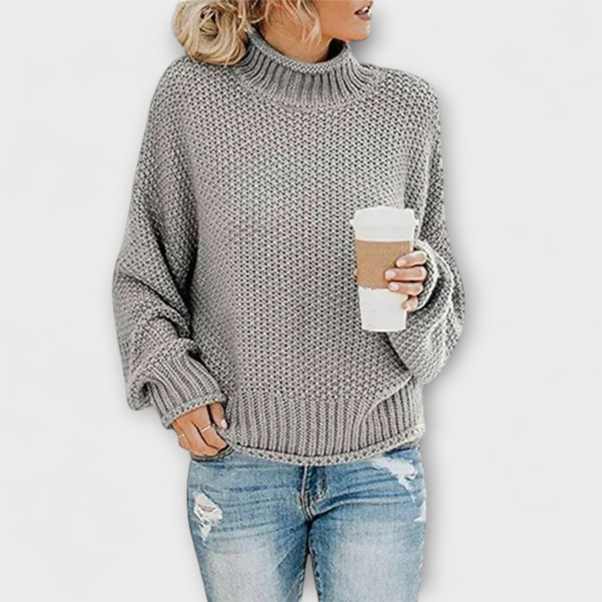 Fleur Rousse - Dicke Pullover mit hohem Kragen