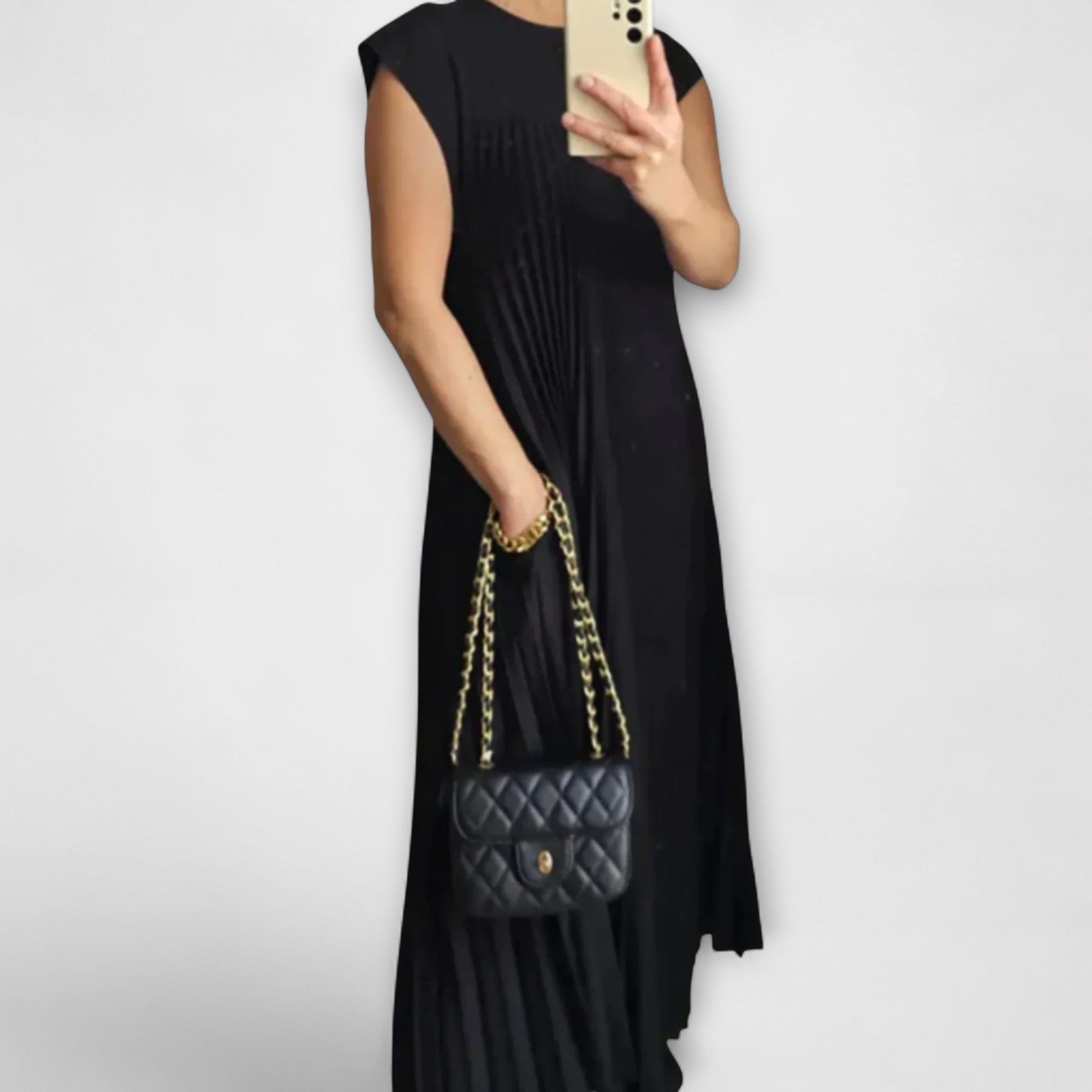 Zairelle – Elegantes Plisseekleid