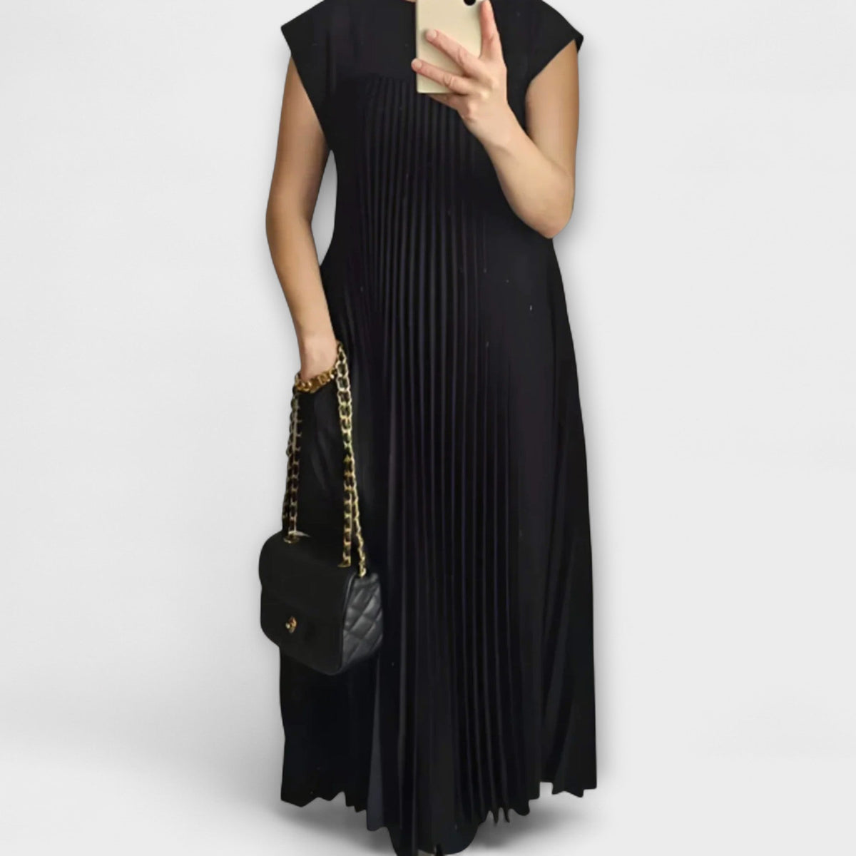 Zairelle – Elegantes Plisseekleid