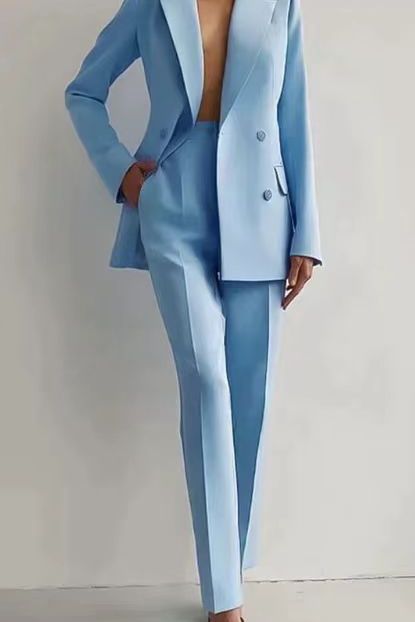 Anja | Dunkelblaues Blazer-Set