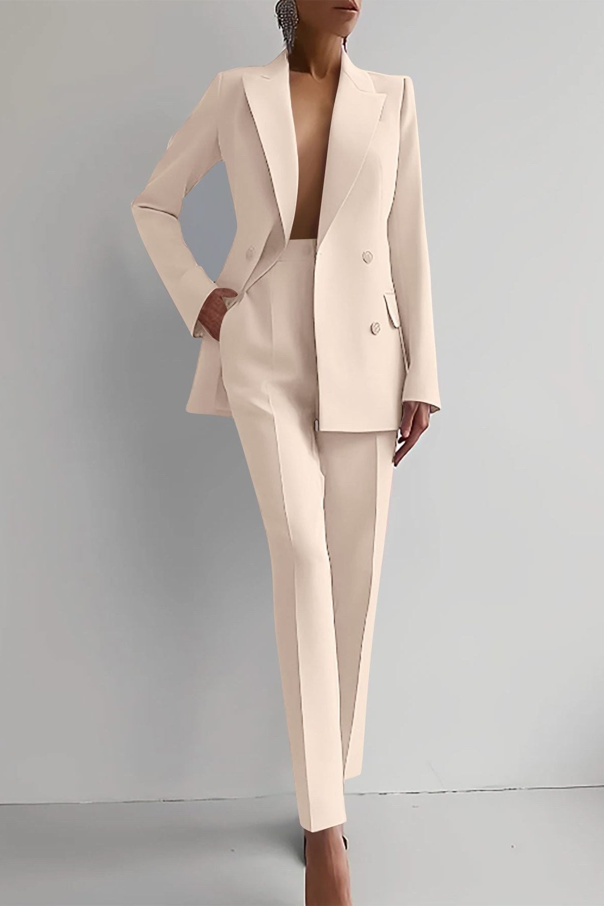 Anja | Dunkelblaues Blazer-Set