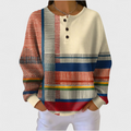Sweatshirt Damen mehrfarbig atmungsaktiv weich Langarm – Mille