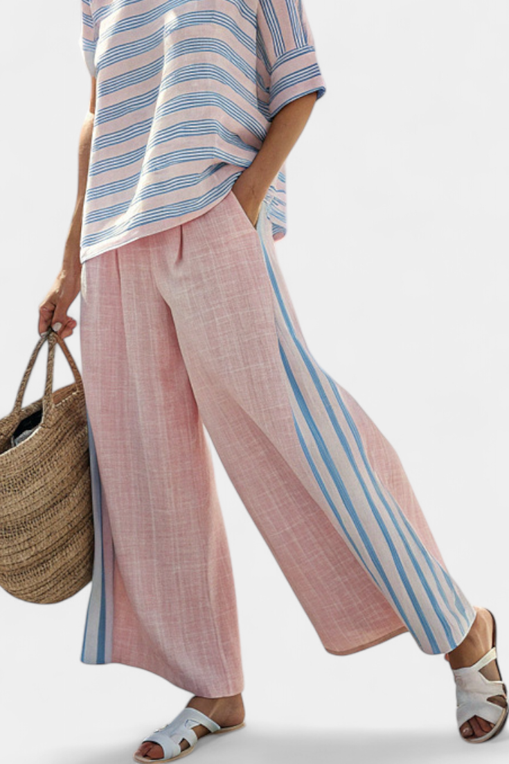 Lara | Weiches Pastell-Leinen-Set