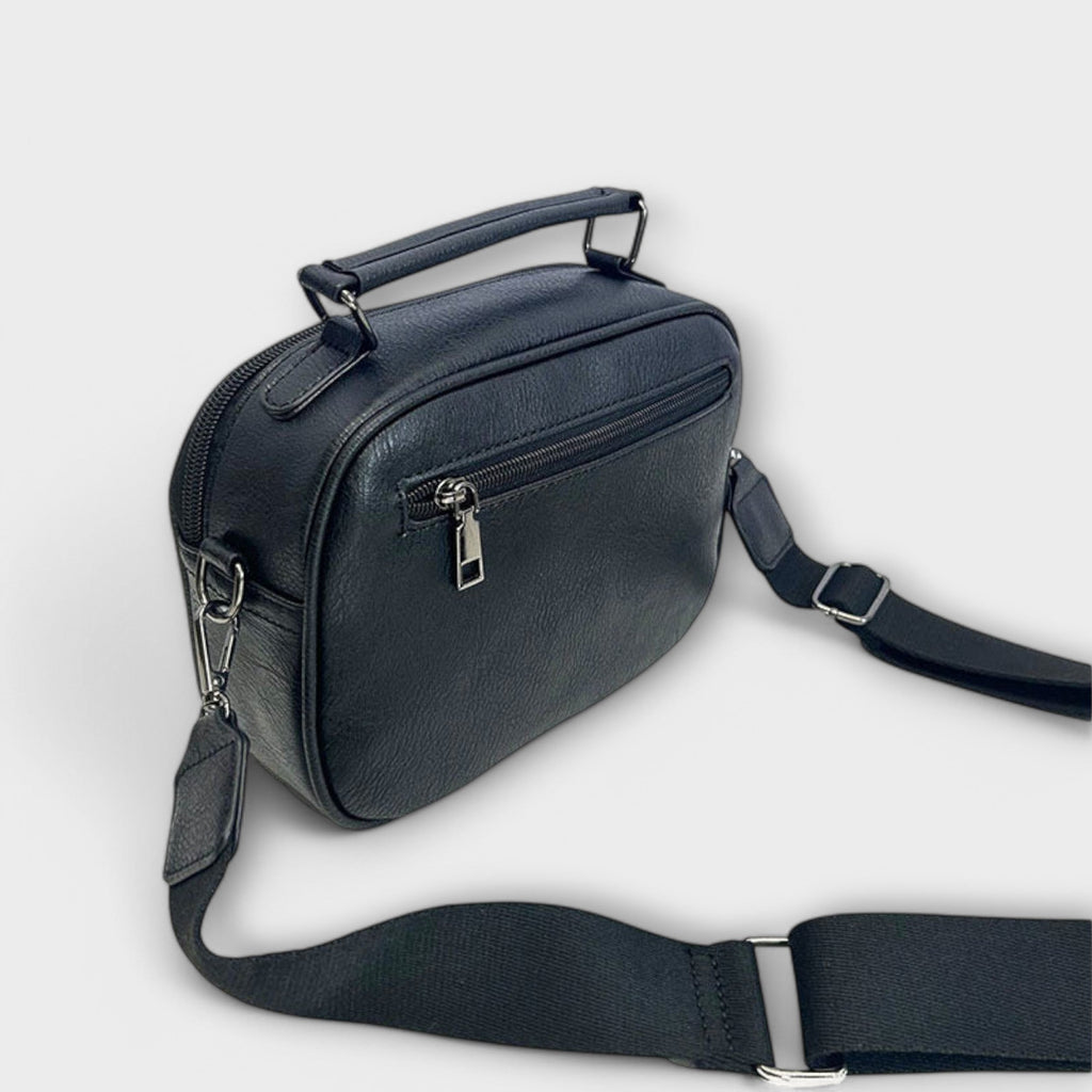 Handtasche Damen Gross Schultertasche Henkeltasche Schwarz Braun – Emilia