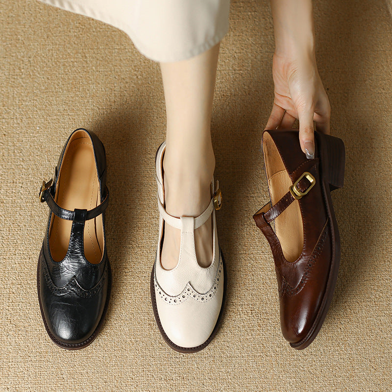 Amélie - Klassische Riemchenschuhe