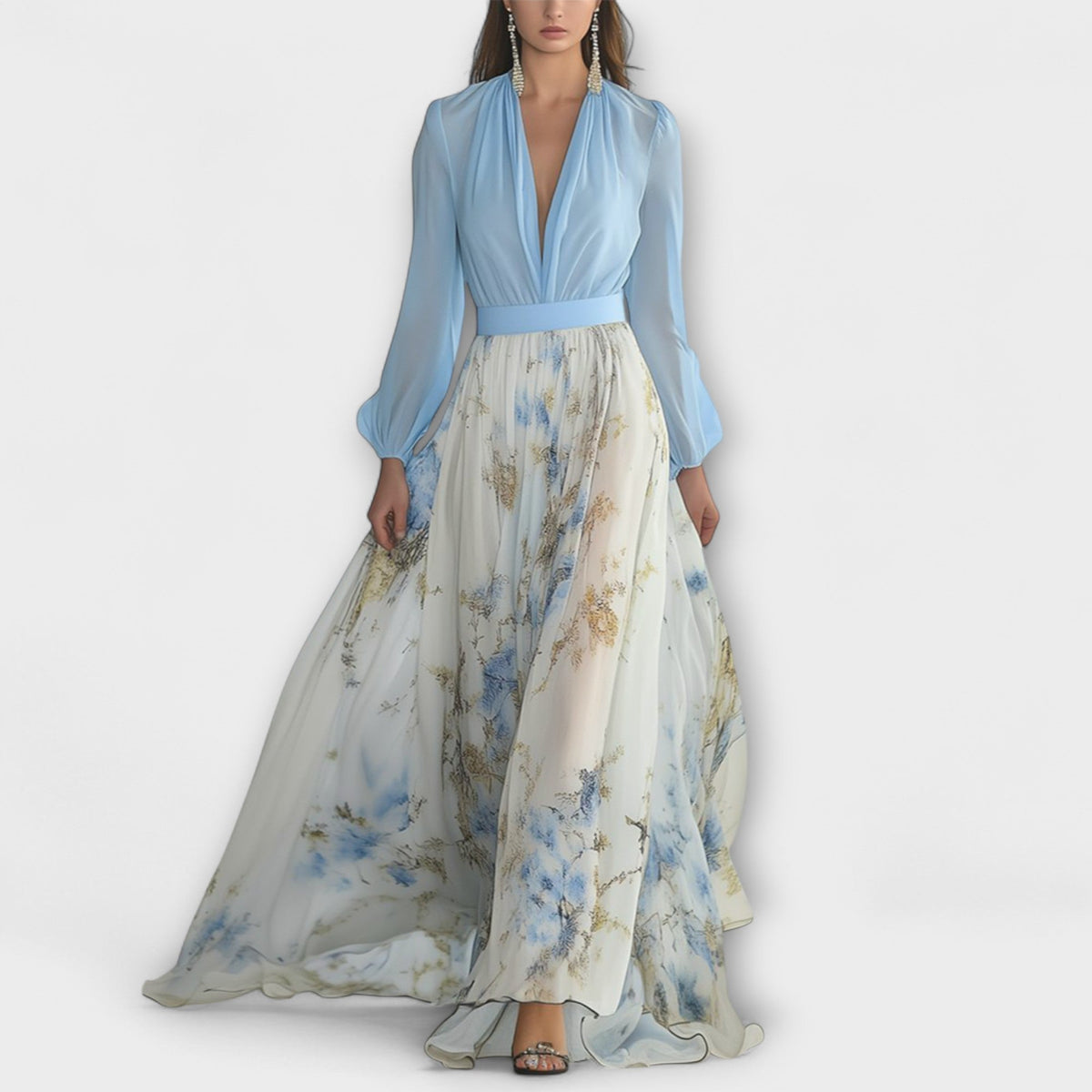 Harper - Blumen-Maxikleid