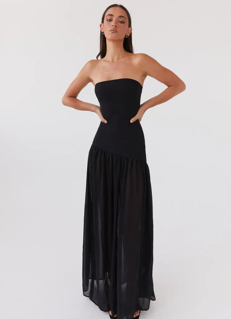 Alexandra - Trägerloses Maxikleid