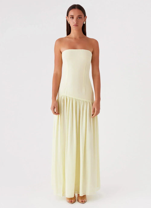 Alexandra - Trägerloses Maxikleid