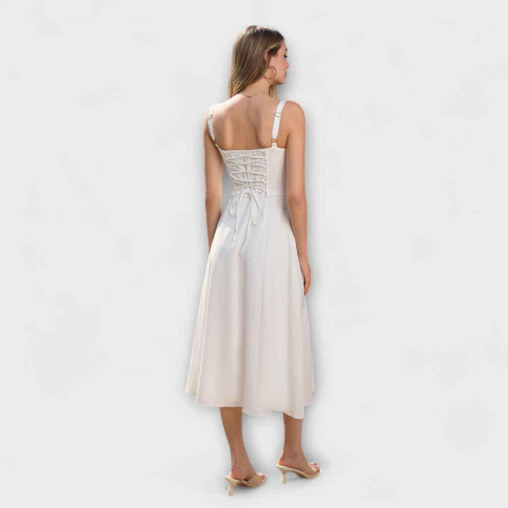 Hope - Rüschentop Kleid mit Schlitzdetail