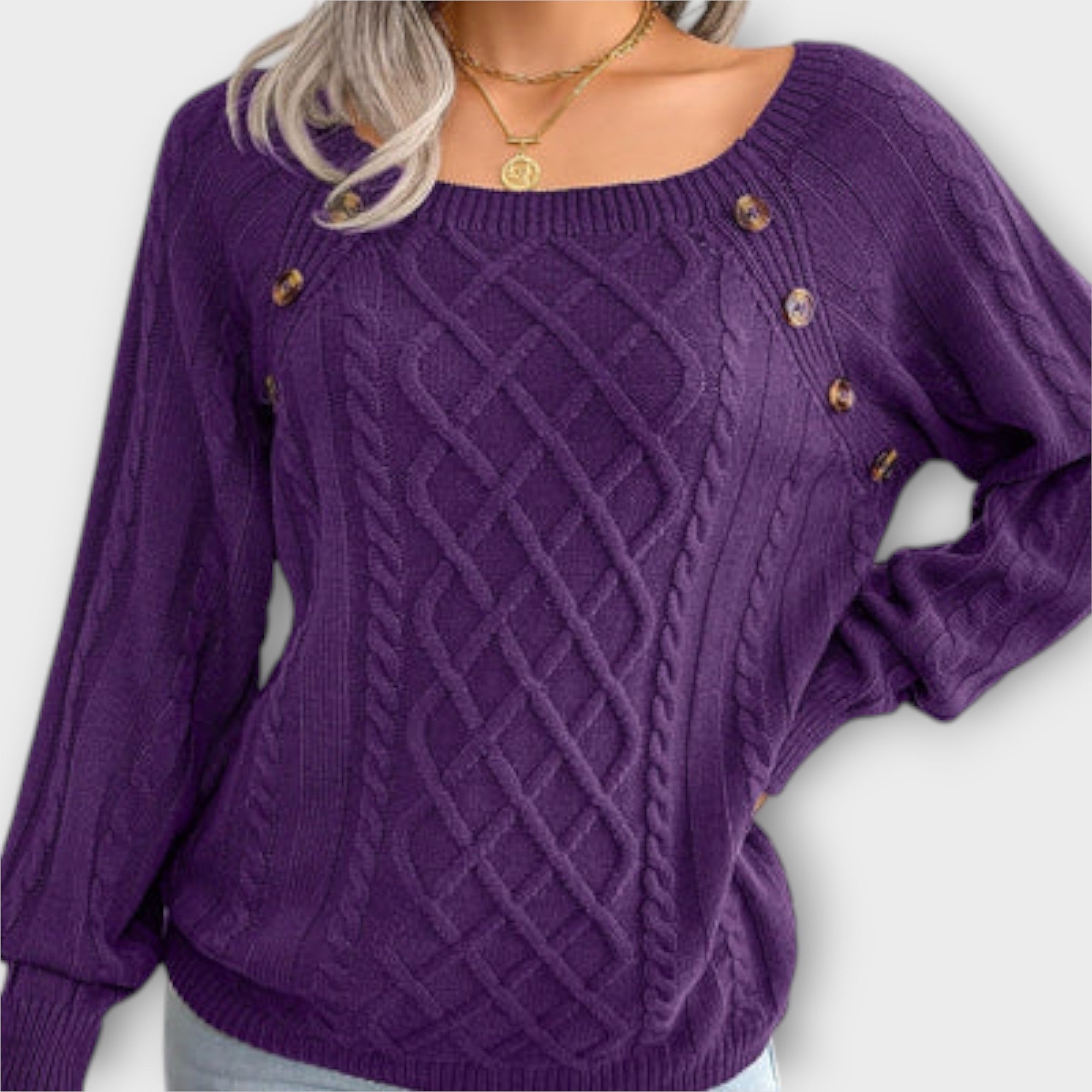 Malia - Pullover mit Knöpfen