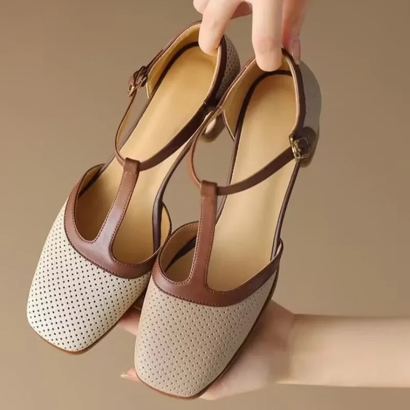 Helene - Luftige T-Steg-Schuhe
