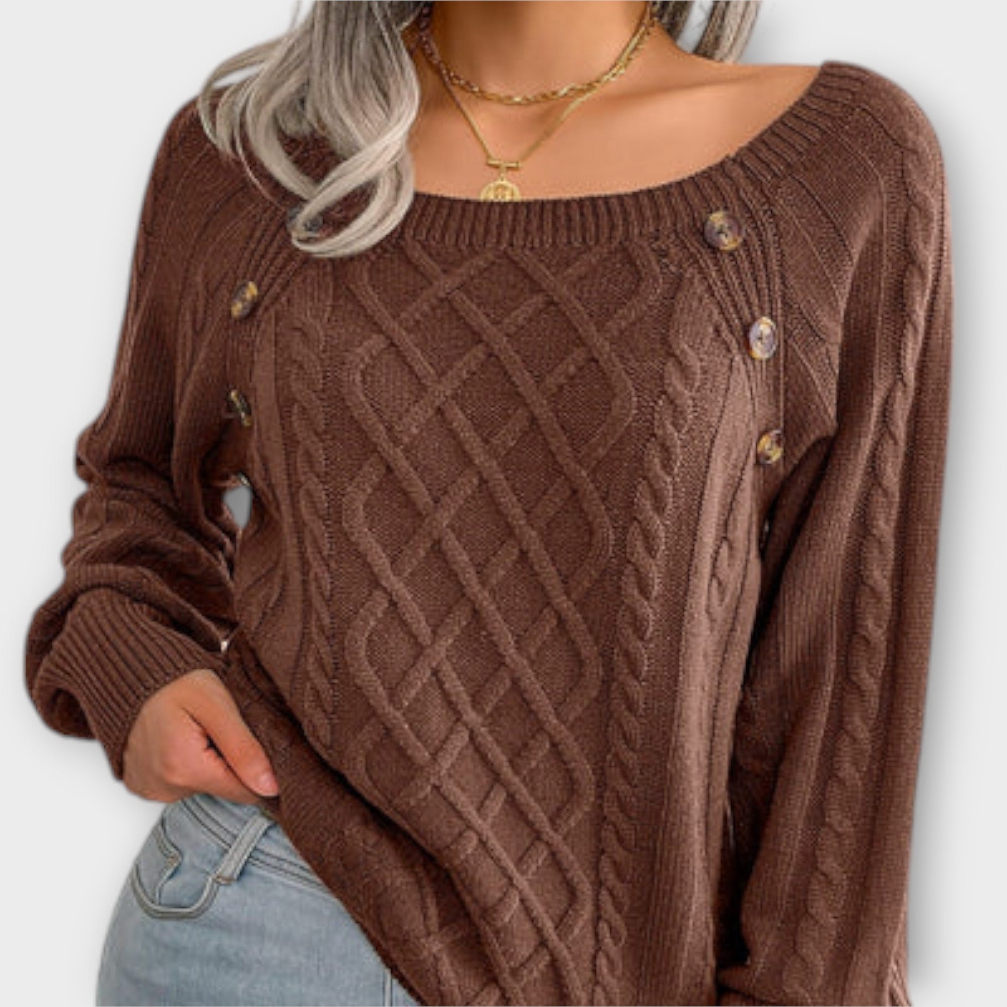Malia - Pullover mit Knöpfen