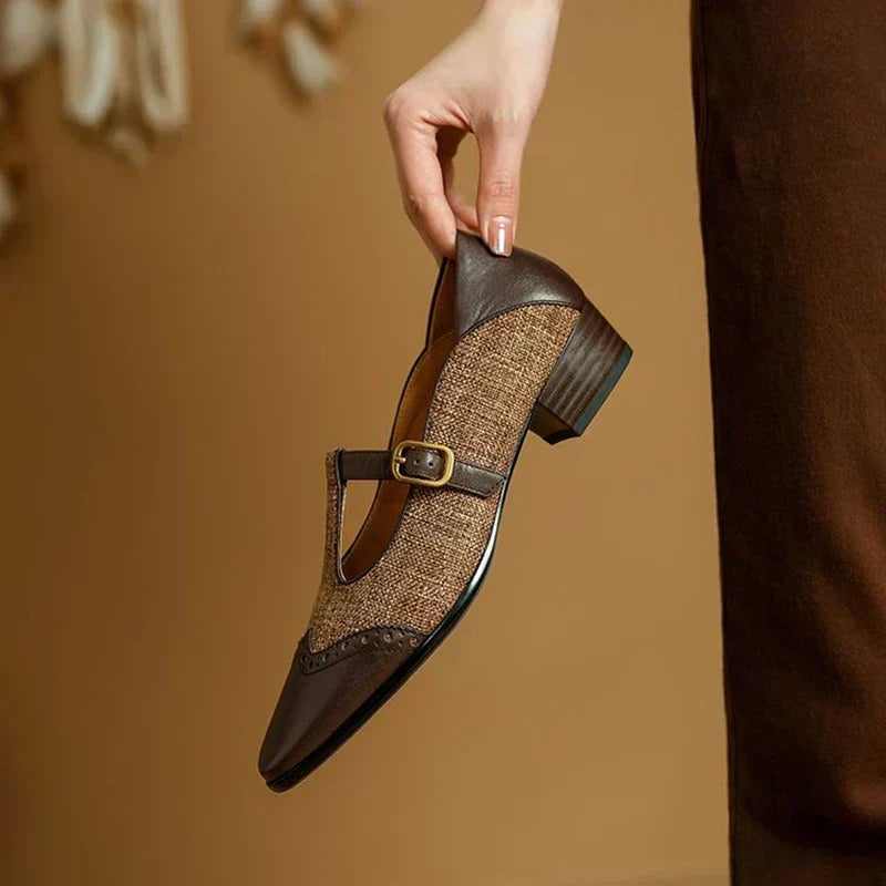 Sophie - Vintage-Schnallenschuhe