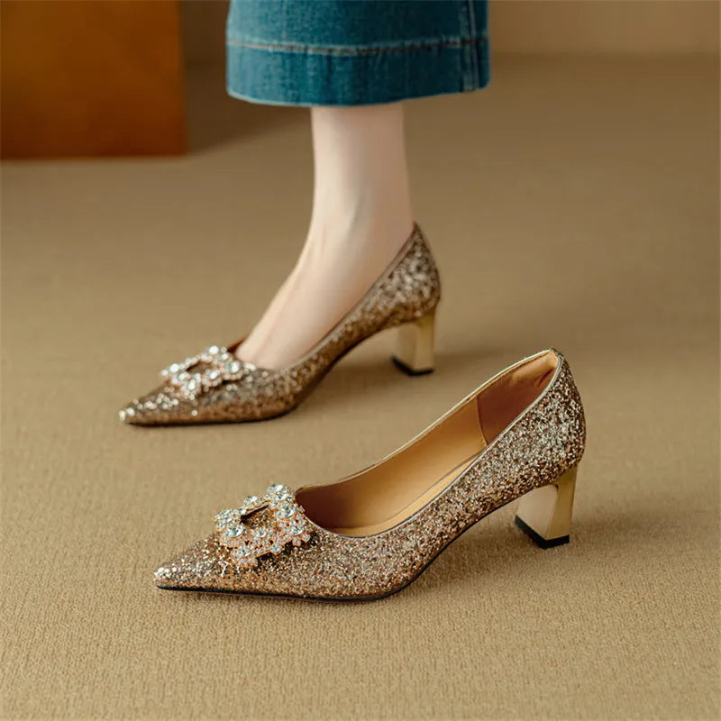 Theresa - Glitzer-Pumps