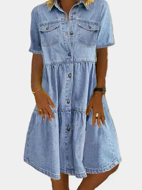 Bohemian Jeanskleid