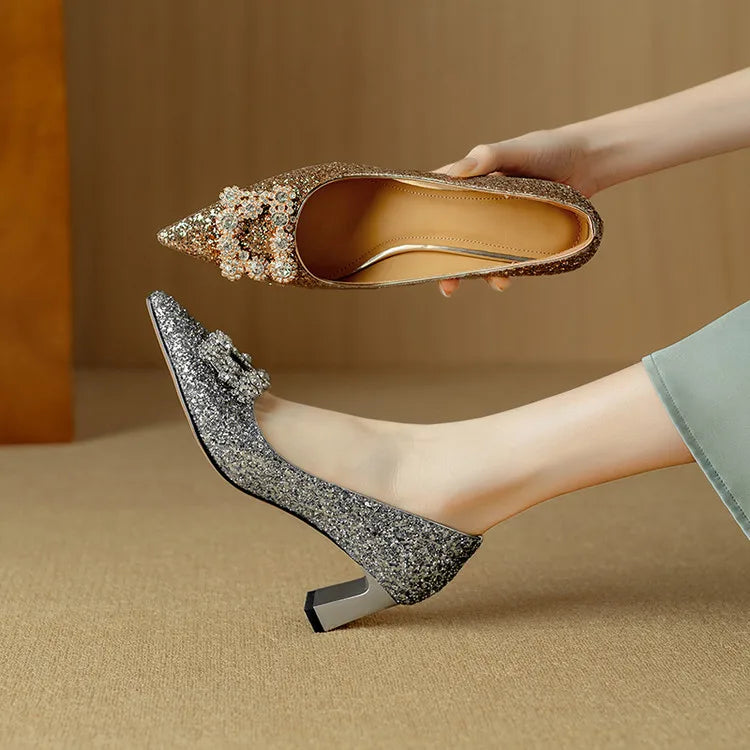 Theresa - Glitzer-Pumps