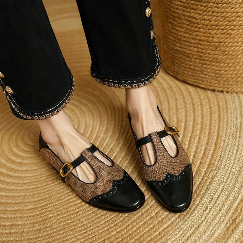 Sophie - Vintage-Schnallenschuhe