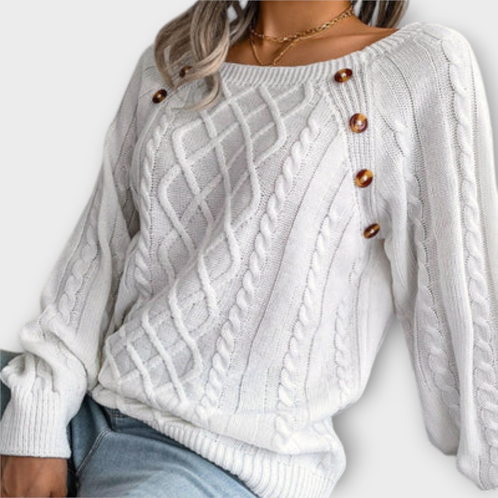 Malia - Pullover mit Knöpfen