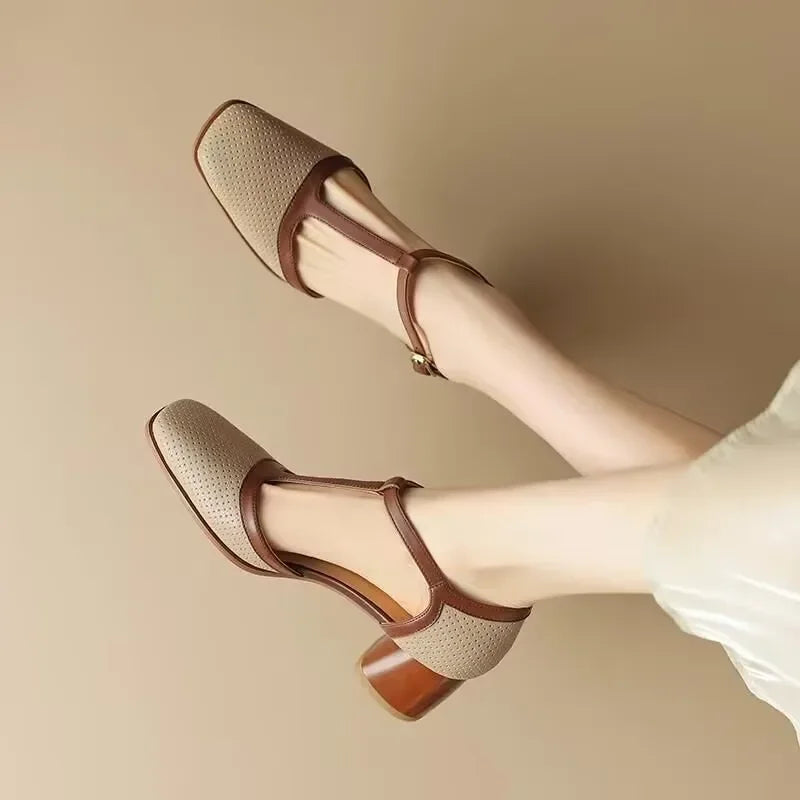 Helene - Luftige T-Steg-Schuhe