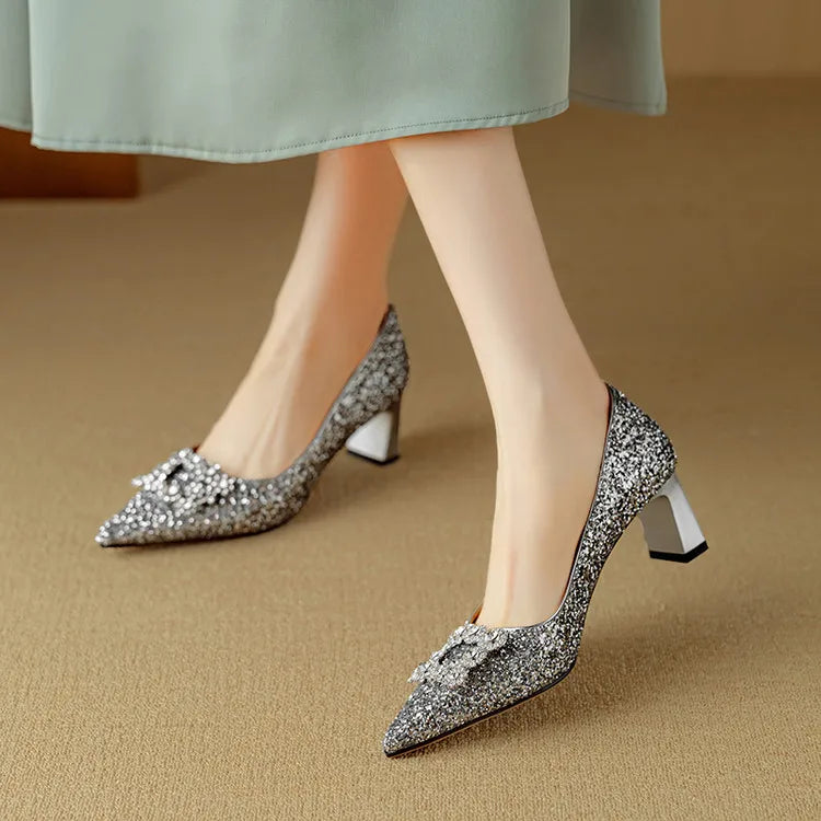 Theresa - Glitzer-Pumps