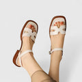 Bianca | Elegante Flache Sandalen