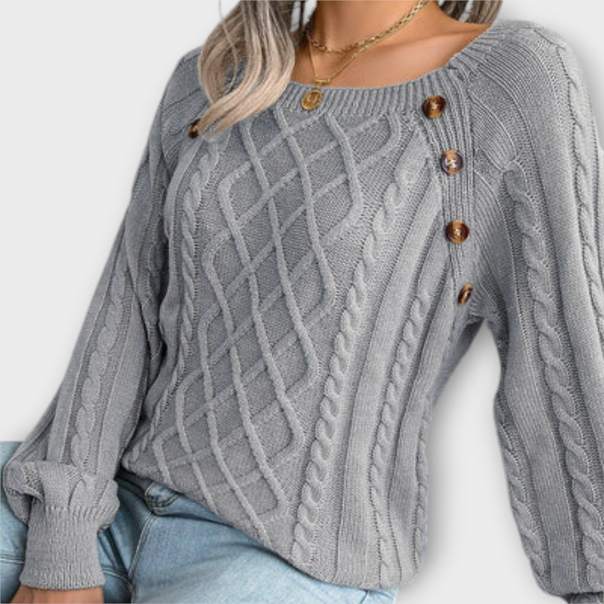 Malia - Pullover mit Knöpfen