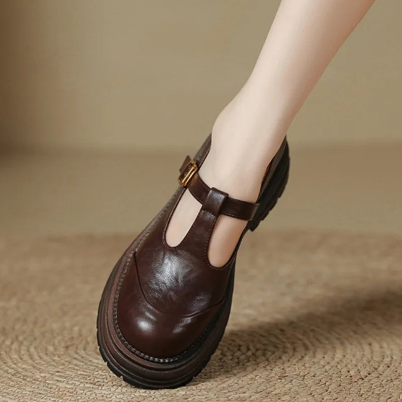 Luisa - Vintage-T-Steg-Schuhe