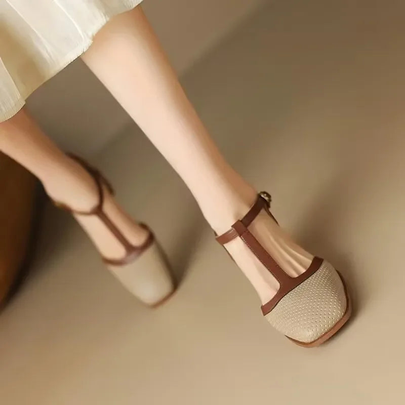 Helene - Luftige T-Steg-Schuhe