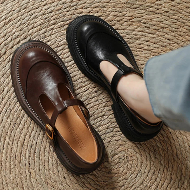 Luisa - Vintage-T-Steg-Schuhe