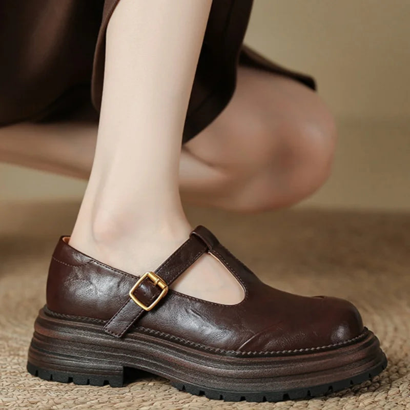 Luisa - Vintage-T-Steg-Schuhe