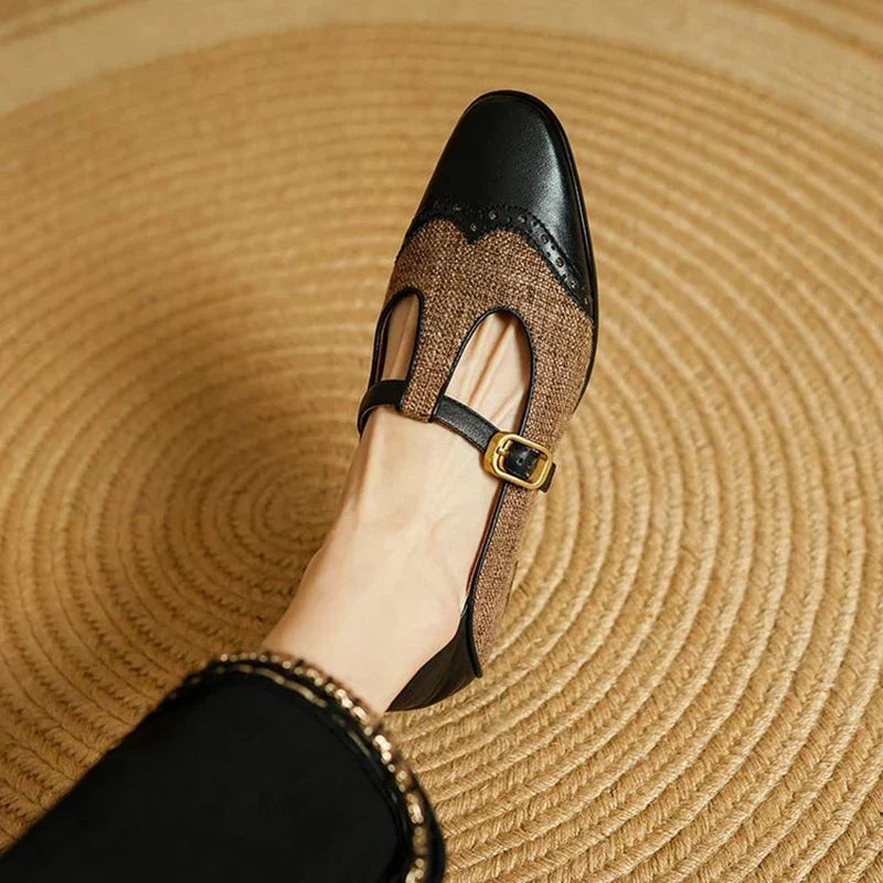 Sophie - Vintage-Schnallenschuhe