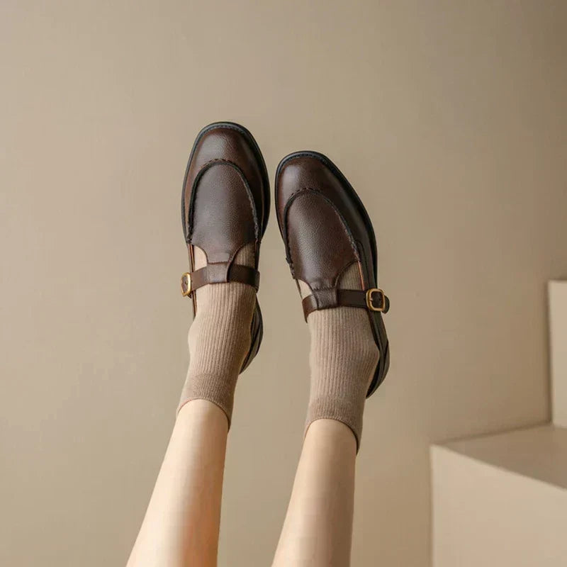 Käthe - Retro-Spangenschuhe