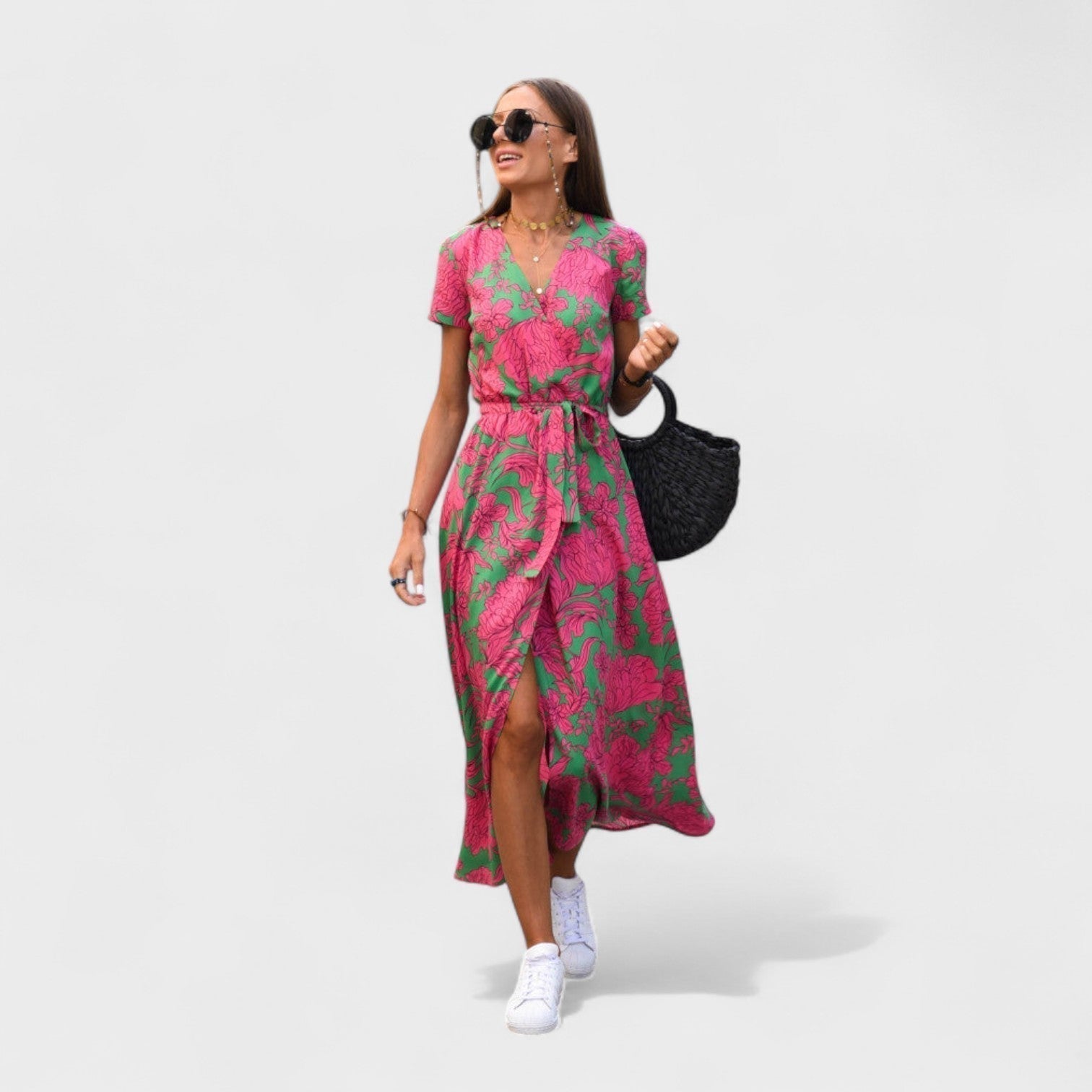Lila Rosa - Boho Chic Kleid