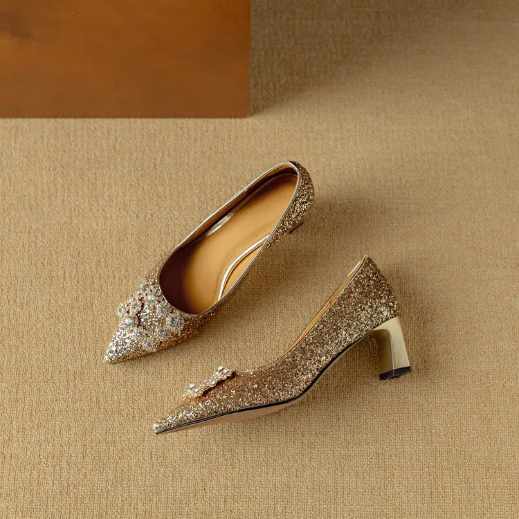 Theresa - Glitzer-Pumps