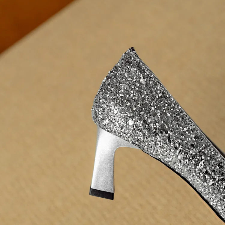 Theresa - Glitzer-Pumps