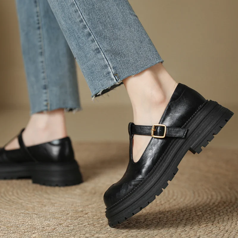 Luisa - Vintage-T-Steg-Schuhe