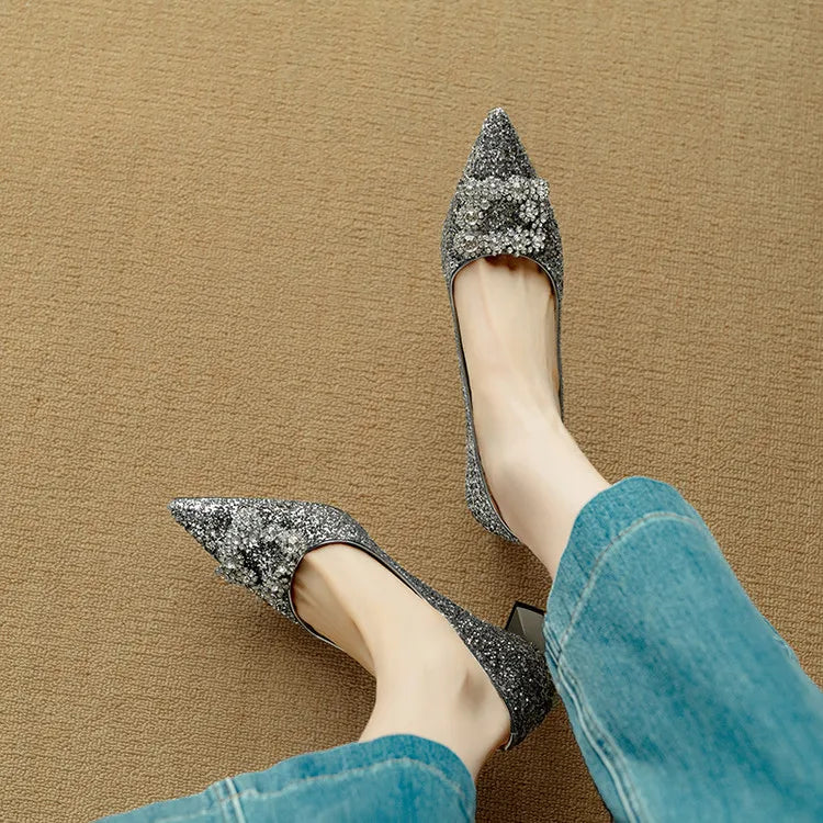 Theresa - Glitzer-Pumps