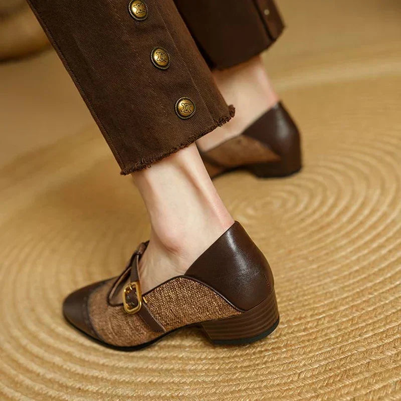 Sophie - Vintage-Schnallenschuhe